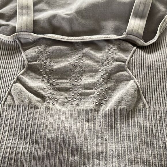 Free People Good Karma Runsie in ice grey shorts, strappy top BNWOT - Picture 7 of 8